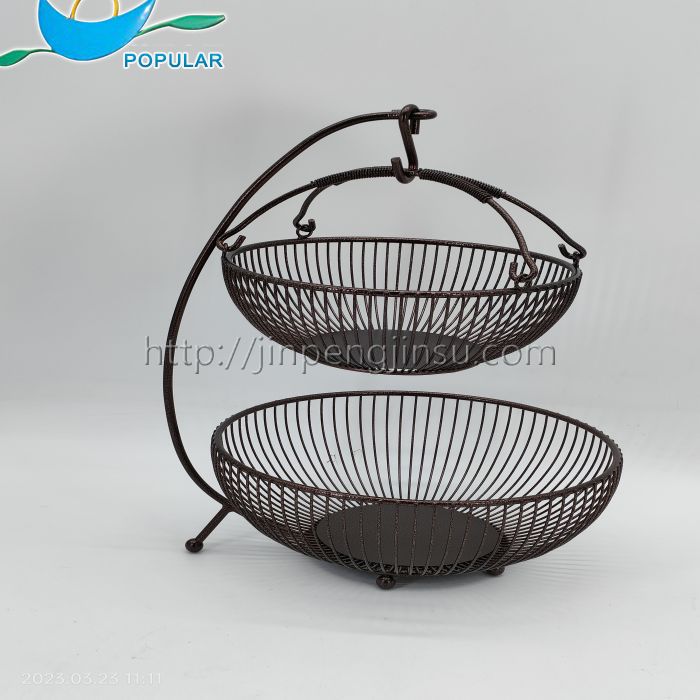 Bronze 2-tier Fruit Basket Bronze 2-tier Fruit Basket