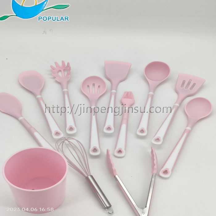set of 12 pink silicone kitchen utensils set of 12 pink silicone kitchen utensils